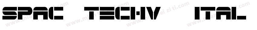 Spac3 Techv 17 Ital字体转换